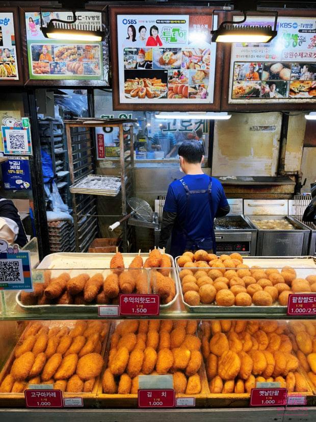 望远市场可乐饼摊位